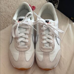 Nike White and Beige Sneakers